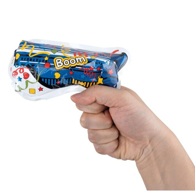 Lot de 3 mini pistolets &agrave; confettis - 3 mod&egrave;les