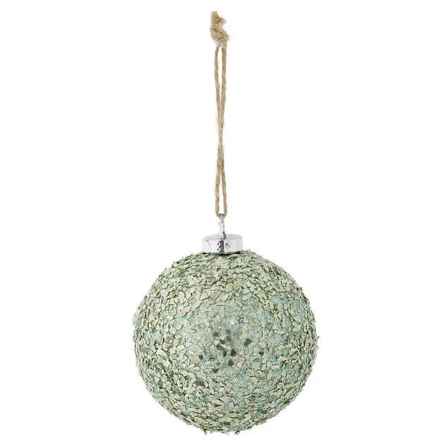 Boule de No&euml;l brillante &Oslash;8cm (3 mod&egrave;les)