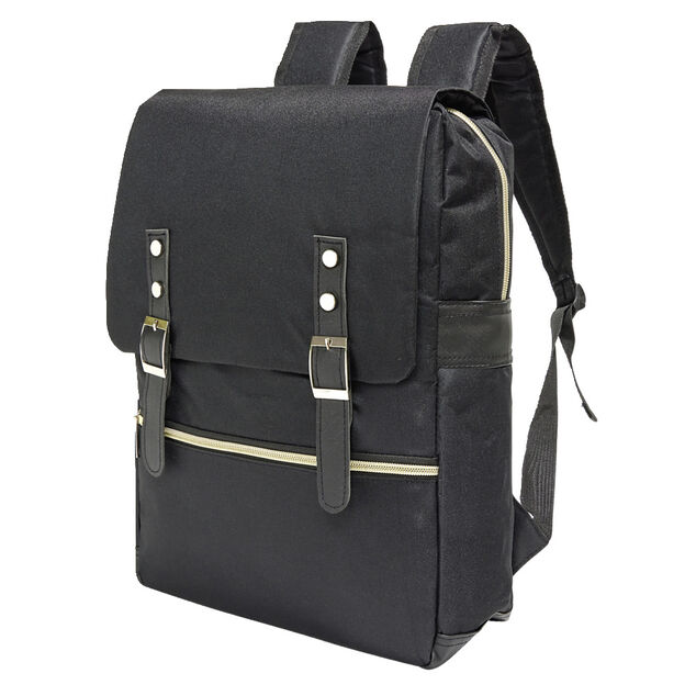 Sac à dos avec fermeture à sangles 30x13xH10cm - 2 modèles noir ou gris