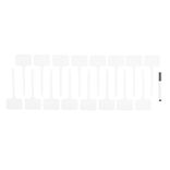 &Eacute;tiquette &agrave; planter x17 en plastique blanc H14cm