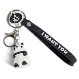 Porte-cl&eacute; fun en plastique et m&eacute;tal - 4 mod&egrave;les