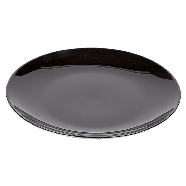 Assiette à dessert en porcelaine décor marbre gris