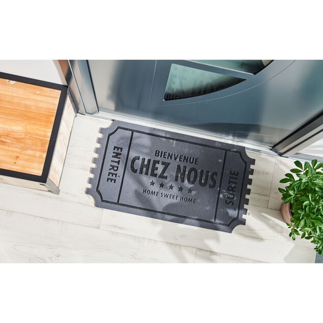 Paillasson antid&eacute;rapant design Bienvenue Chez Nous