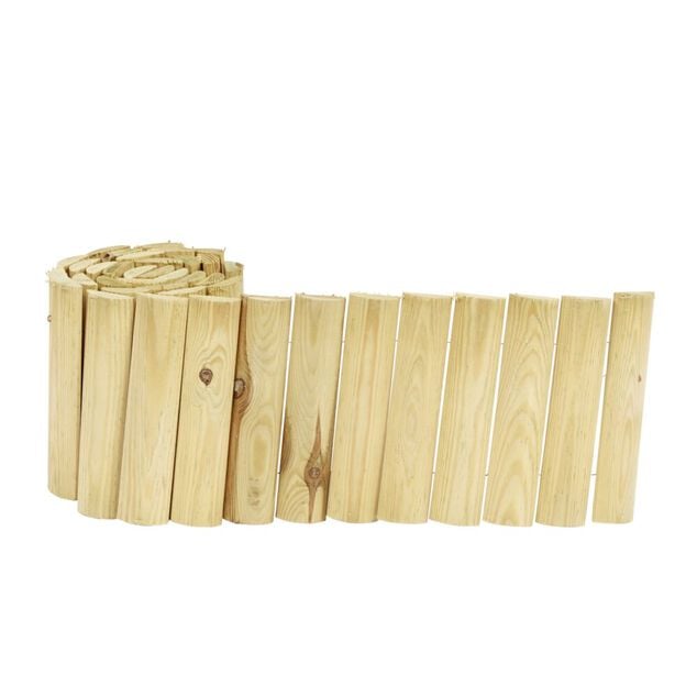 Bordure rondin bois de pin L180xH20cm