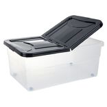 Box dessous de lit noir 45L