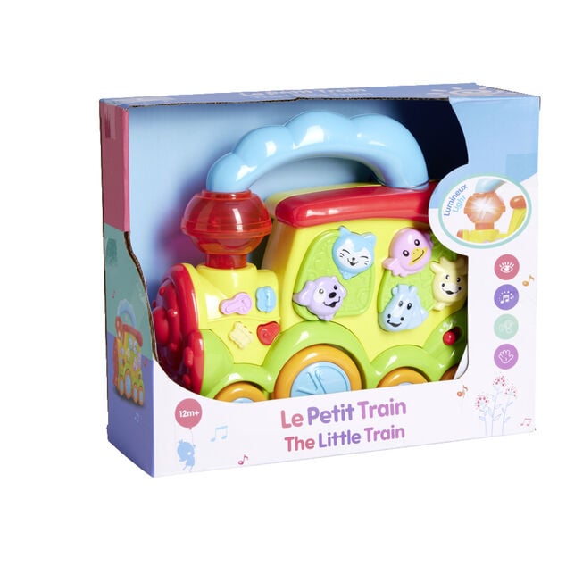Train animaux lumineux et sonore 27,8x23xH10cm