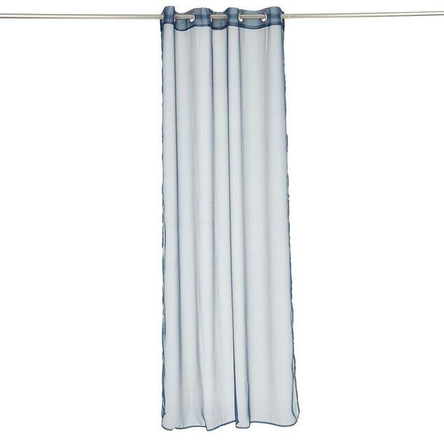 Voilage polyester 140x240cm bleu
