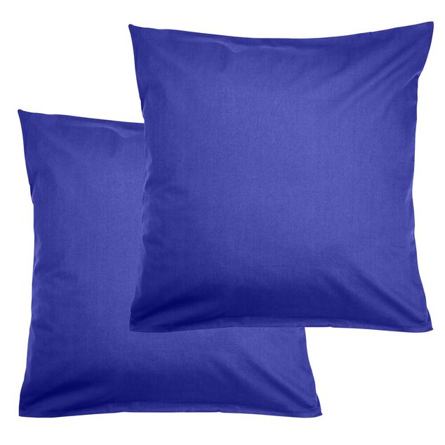 Taie d'oreiller 63x63cm coton uni x2 (6 mod&egrave;les)