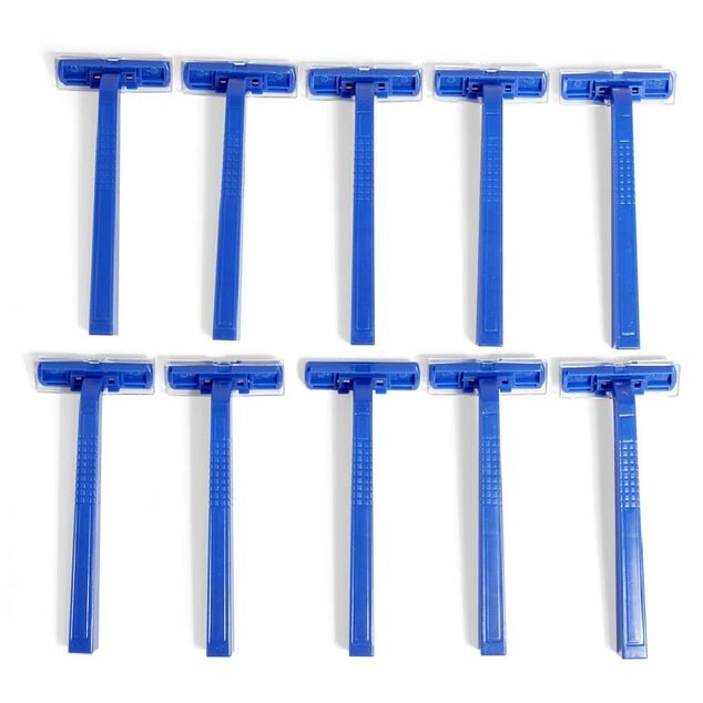 Rasoir jetable 2 lames Money Shaver bleu x10