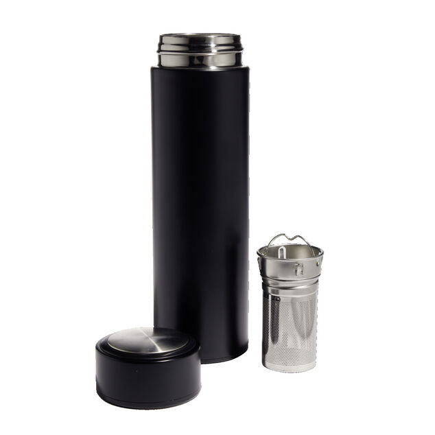 Th&eacute;i&egrave;re isotherme avec infuseur 450ml inox noir