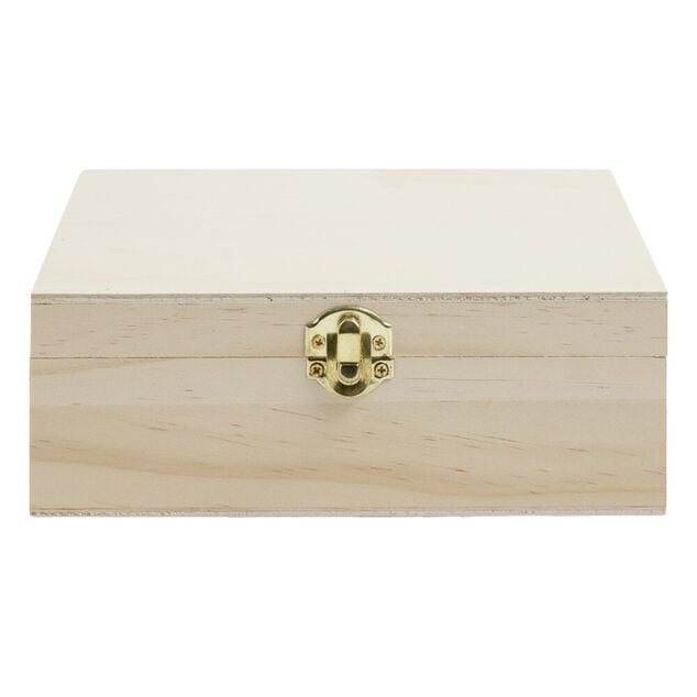 Bo&icirc;te &agrave; th&eacute; en bois &agrave; personnaliser 20xH7x15cm