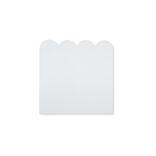 Porte pour Box Cube vague bois blanc 32x32cm