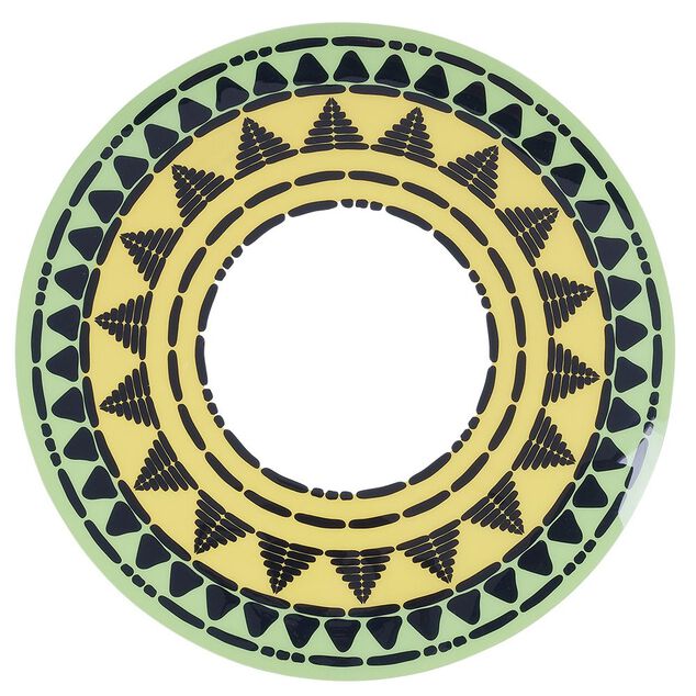 Set de table rond ajour&eacute; motif ethnique &Oslash;38cm