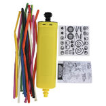 Ballon &agrave; sculpter multicolore x 15 avec pompe