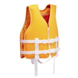 Gilet de natation enfant flottaison orange et blanc 3/6ans