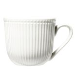 Tasse en porcelaine Colombe emboss&eacute; blanc 250ml H8cm