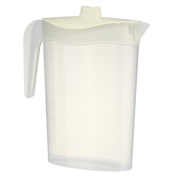 Pichet plastique 1,5L Bristol 15x10xH23cm (3 mod&egrave;les)