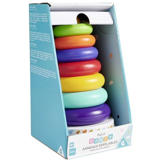 Jeu anneaux &agrave; empiler &eacute;veil musical