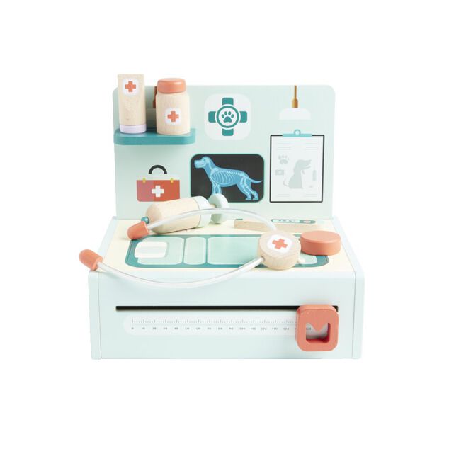 Set docteur en bois avec accessoires L30cm