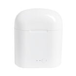 Écouteurs Bluetooth avec étui de charge blanc