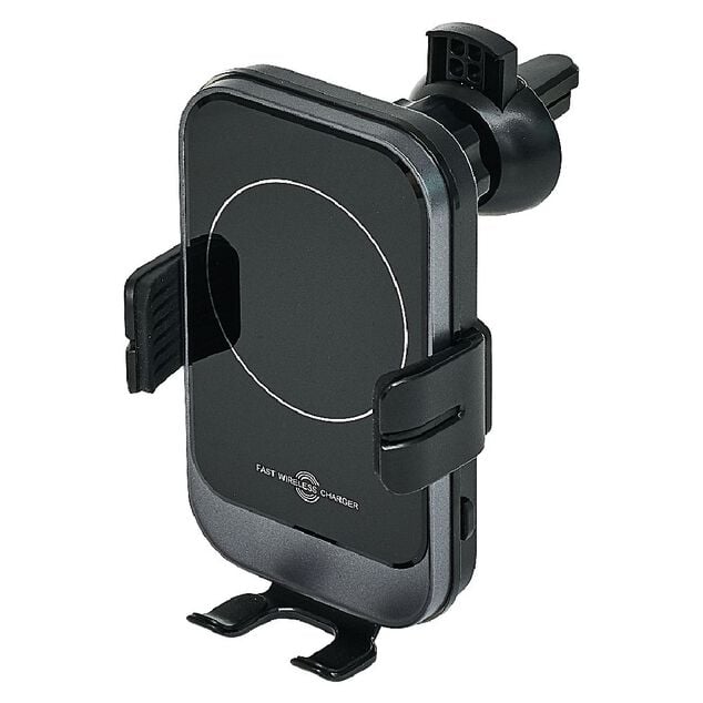 Support de t&eacute;l&eacute;phone et chargeur noir