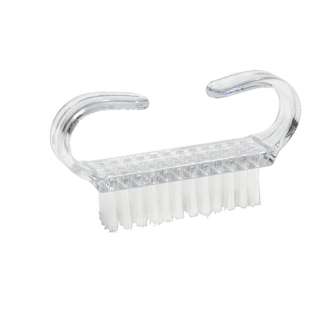 Brosse à ongles plastique transparent
