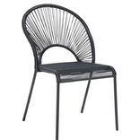 Chaise Urban filaire noir 49x48,5xH88cm