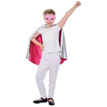 D&eacute;guisement fille super h&eacute;ro cape et masque rose
