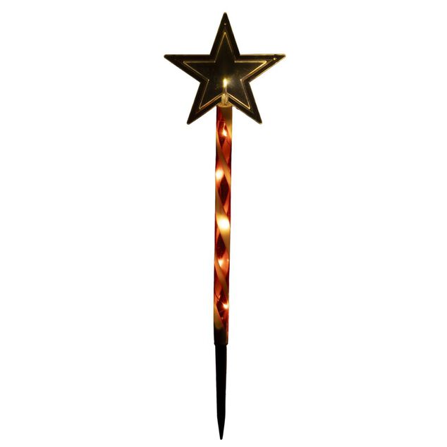 D&eacute;coration de No&euml;l &agrave; planter x6 lumineux 48LED &eacute;toile ou sapin H45cm (2 mod&egrave;les)