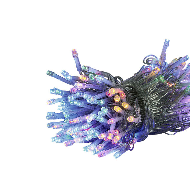 Guirlande Solaire 400 LED multicolore clignotant fixe 40 m