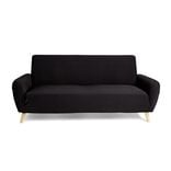 Prot&egrave;ge canap&eacute; extensible 3 places L195-230cm noir
