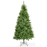 Sapin de No&euml;l artificiel vert avec pied m&eacute;tal &Oslash;120xH210cm