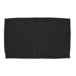 Tapis de salle de bain chenille gris 80x50 cm