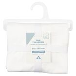 Taie de traversin en coton blanc 185x85 cm