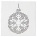 Décoration fenêtre et mur boule de Noël adhésive - 6 modèles