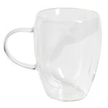 Tasse en verre double paroi avec anse 350ml
