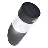 Applique murale solaire LED inox détecteur de mouvement H23,2cm