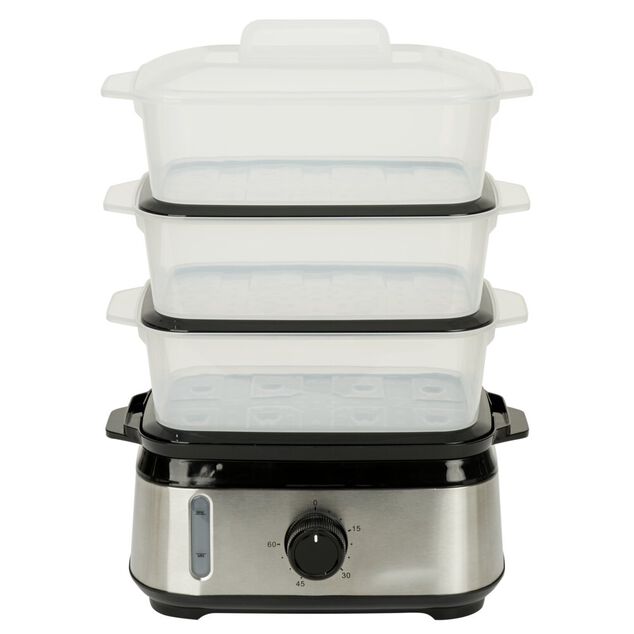 Cuiseur vapeur 3x3L avec minuteur
