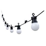 Guirlande solaire guinguette 50LED design ampoule 5,8m