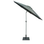 Parasol centr&eacute; Cuba inclinable &agrave; manivelle vert fonc&eacute; &Oslash;300xH245cm