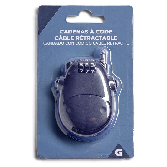 Cadenas &agrave; code avec c&acirc;ble r&eacute;tractable