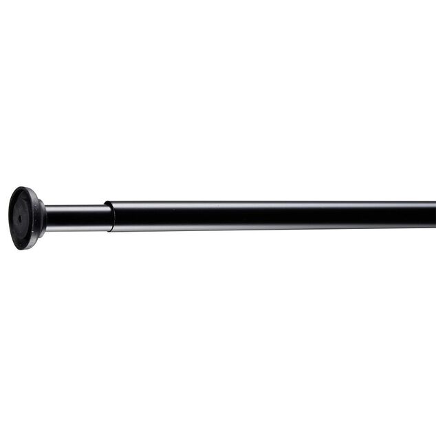 Tringle poussoir noir L70-120cm