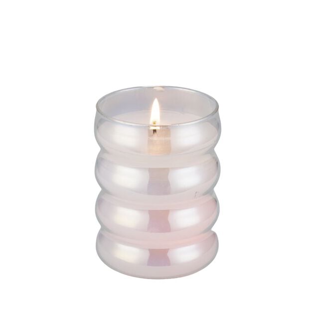 Bougie cire et LED couleurs changeantes 30H