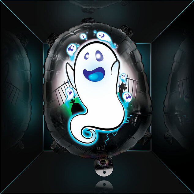 Ballon fant&ocirc;me led Halloween