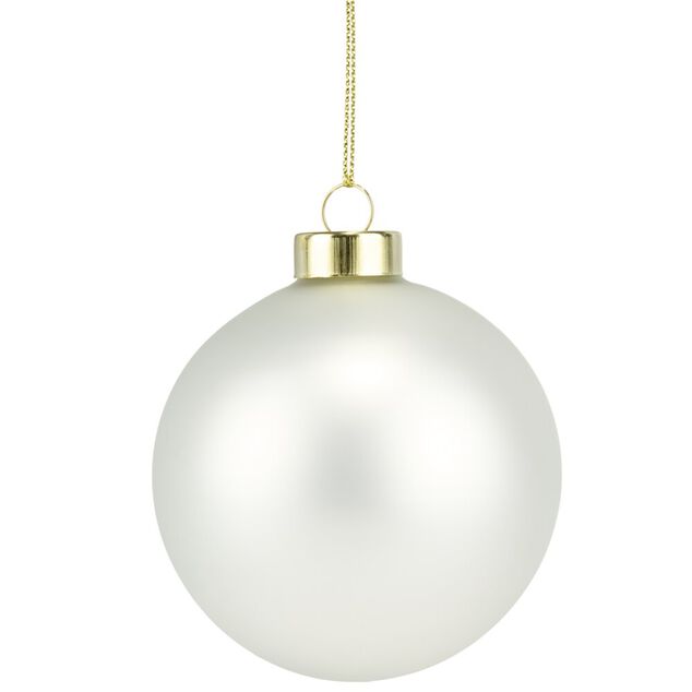 Boule de No&euml;l en verre &Oslash;8cm (3 mod&egrave;les)
