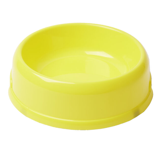 Gamelle pour chien ou chat ronde plastique rouge Ø21,5xH6,5cm