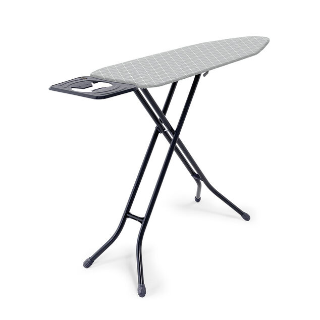 Table &agrave; repasser r&eacute;glable gris imprim&eacute; g&eacute;om&eacute;trique