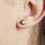 Paire de boucles d'oreilles femme puces x3 en métal Ø1cm (3 modèles)