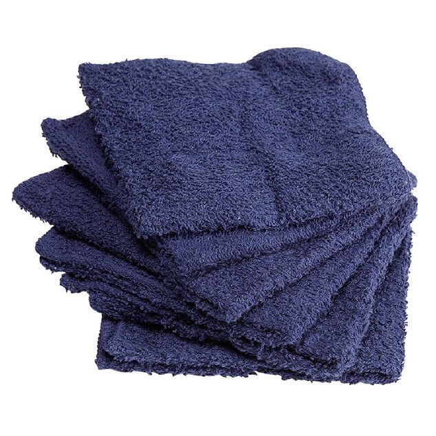 Lot de 4 serviettes pour invit&eacute;s en coton - 6 coloris