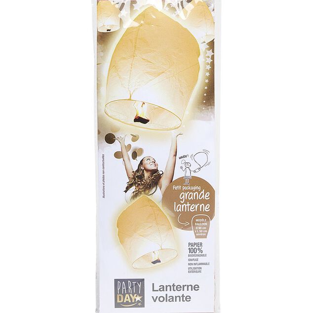 Lanterne volante blanche